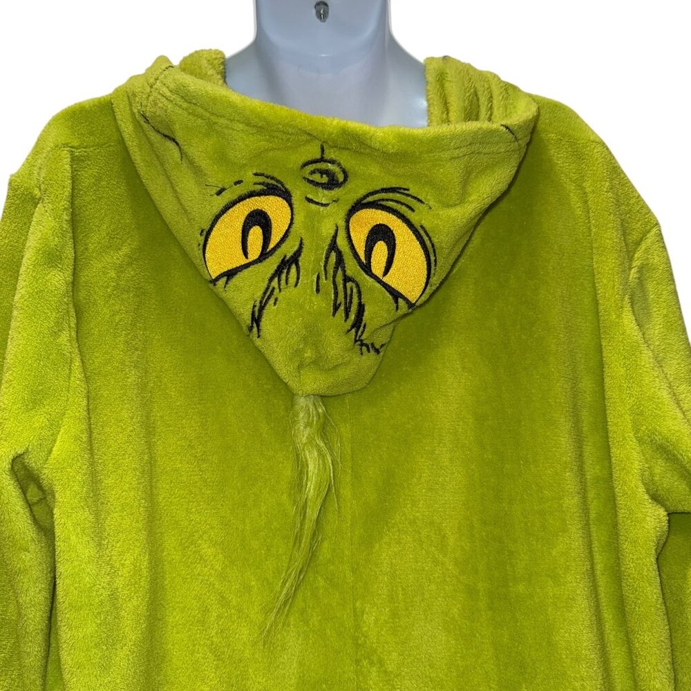 Dr Seuss The Grinch Unionsuit Pajamas PJs Mens L XL Halloween Christmas Costume - Picture 8 of 10